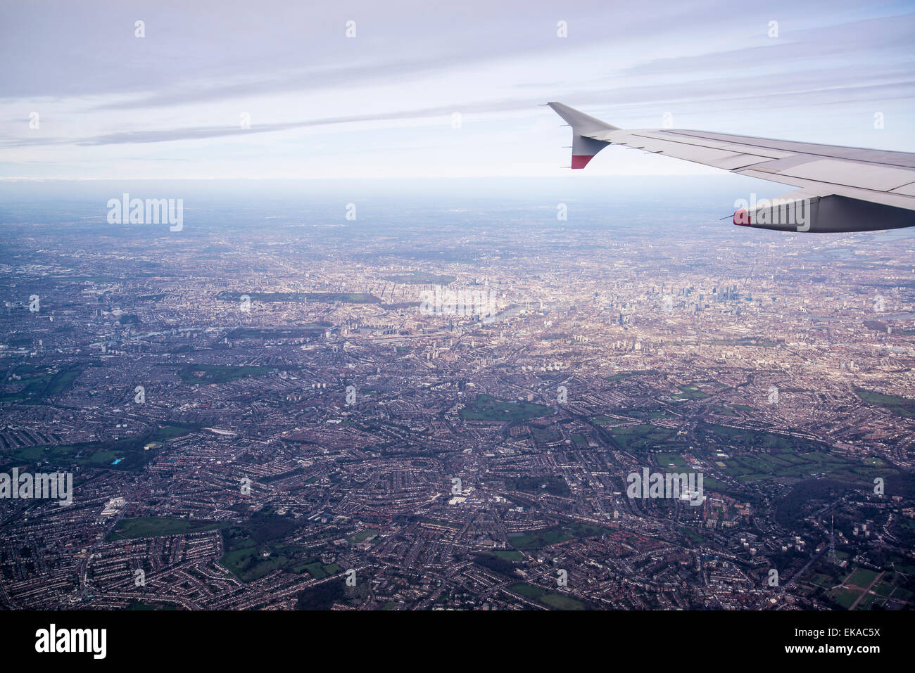 Luftaufnahme von London, England Stockfoto