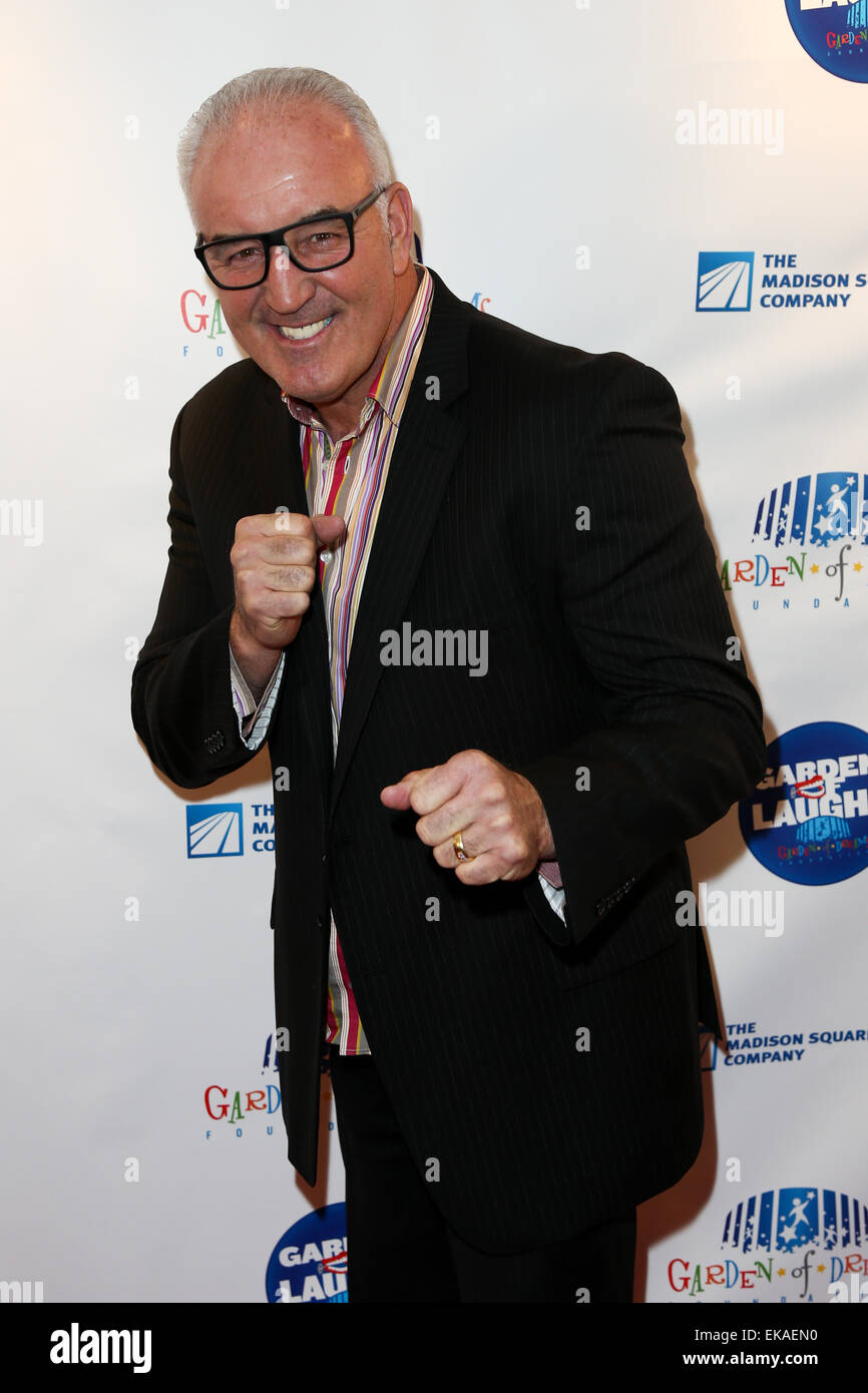 Gerry Cooney besucht 2015 Garten der lacht Komödie nutzen im Clubbar and Grill im Madison Square Garden am 28. März. Stockfoto