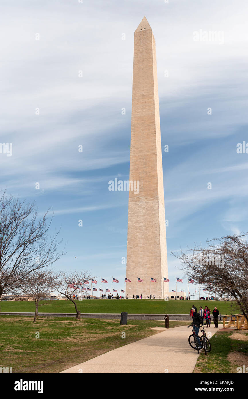 Washington Monument (Einkaufszentrum) in Washington D.C. Stockfoto