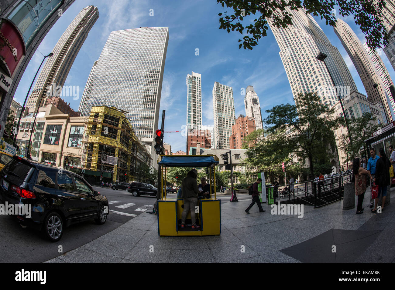 Chicago, Ausblicke und Sehenswürdigkeiten Stockfoto