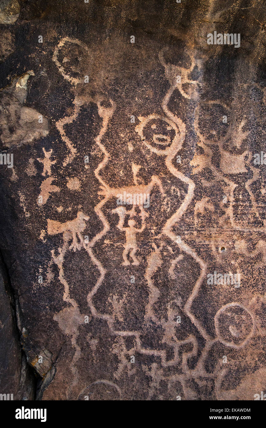 San Cristobal Pueblo im Galesteo Becken in der Nähe von Santa Fe ist eines der größten verlassenen Pueblo in New Mexico. Stockfoto