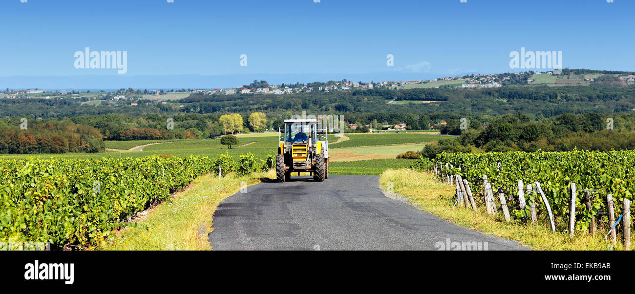 Panorama-Traktor Stockfoto