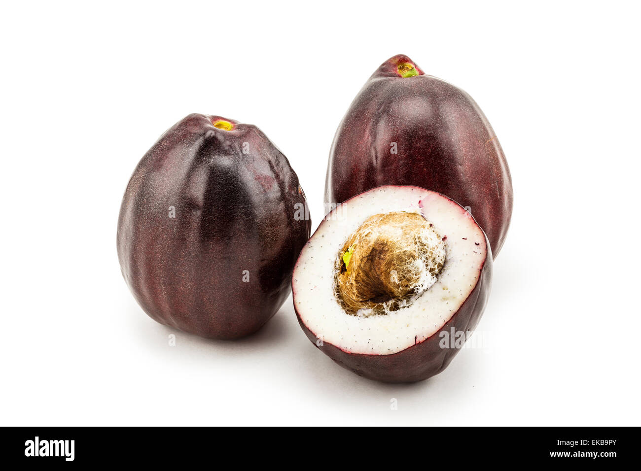 Pomelac-Malay-Apfel auf weißem Hintergrund Stockfoto