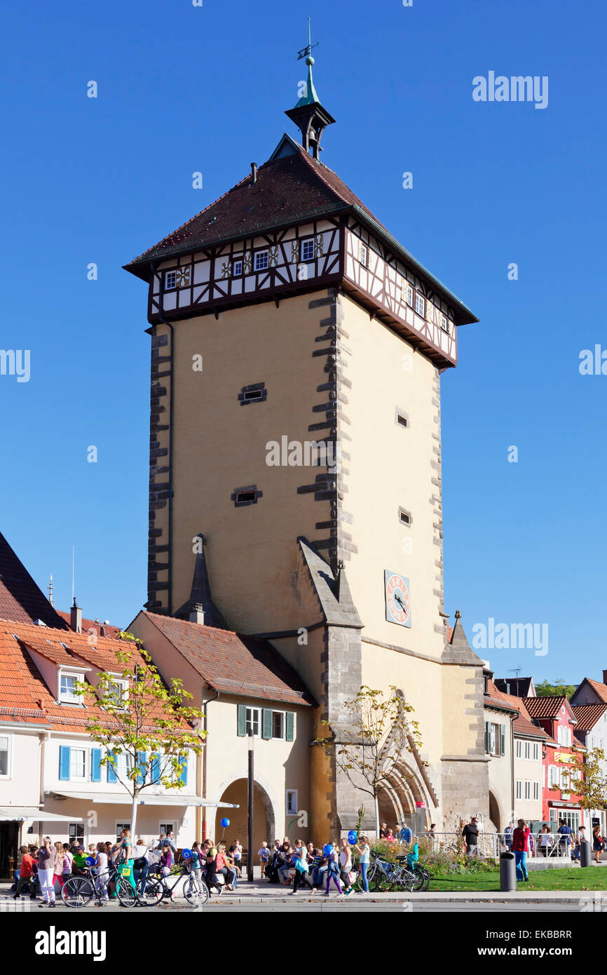 Tübingers Tor Tor, Reutlingen, Baden-Württemberg, Deutschland, Europa Stockfoto