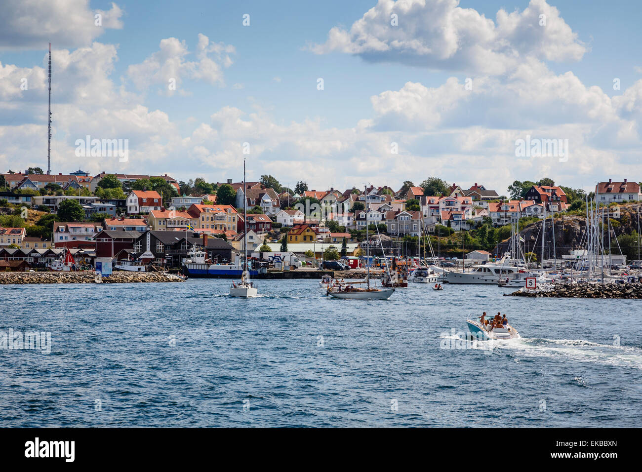 Blick über Stromstad, Vastra Gotaland Region, Schweden, Skandinavien, Europa Stockfoto