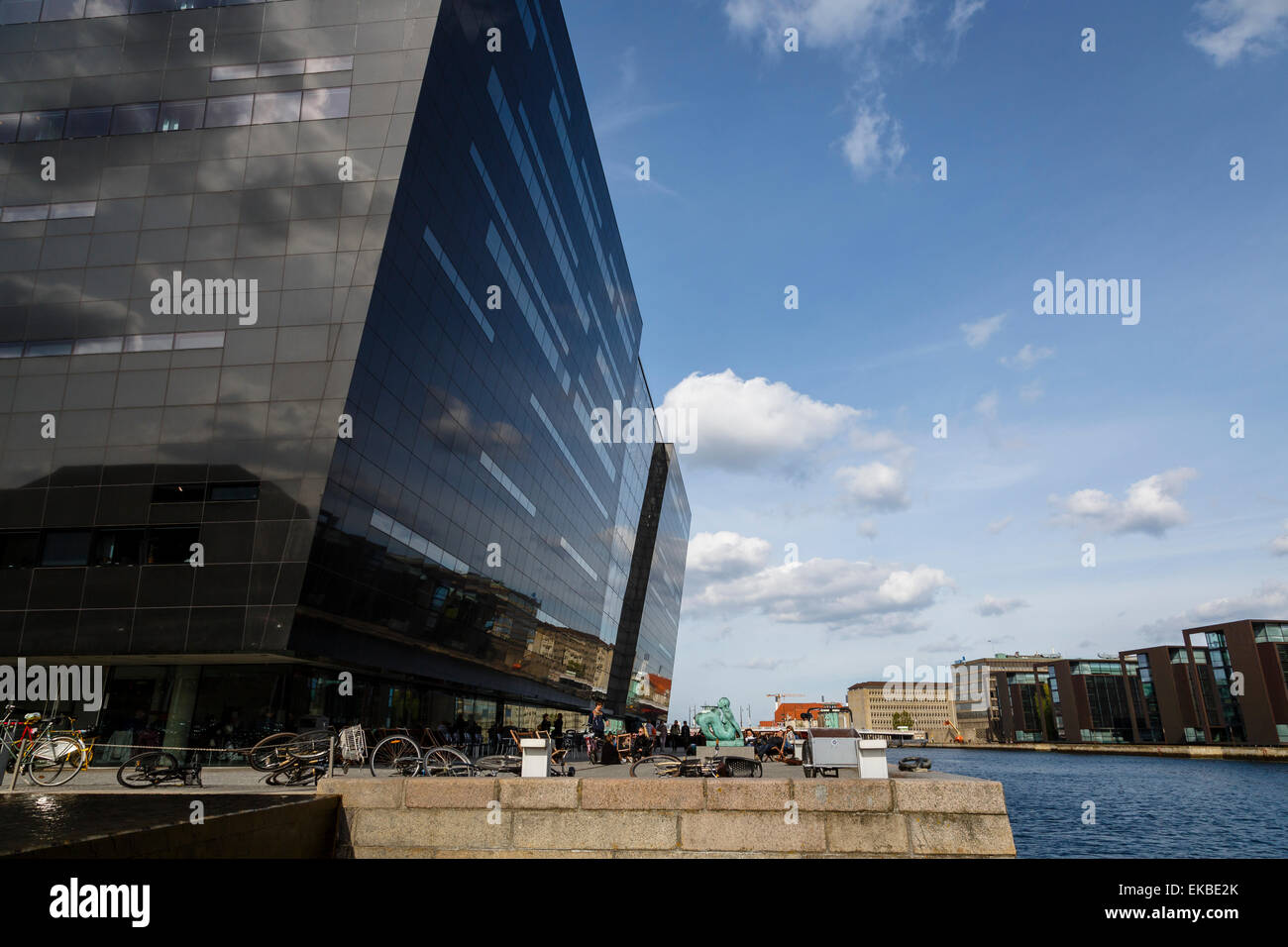 Das Black Diamond Gebäude, Gehäuse die königliche Bibliothek, Kopenhagen, Dänemark, Skandinavien, Europa Stockfoto