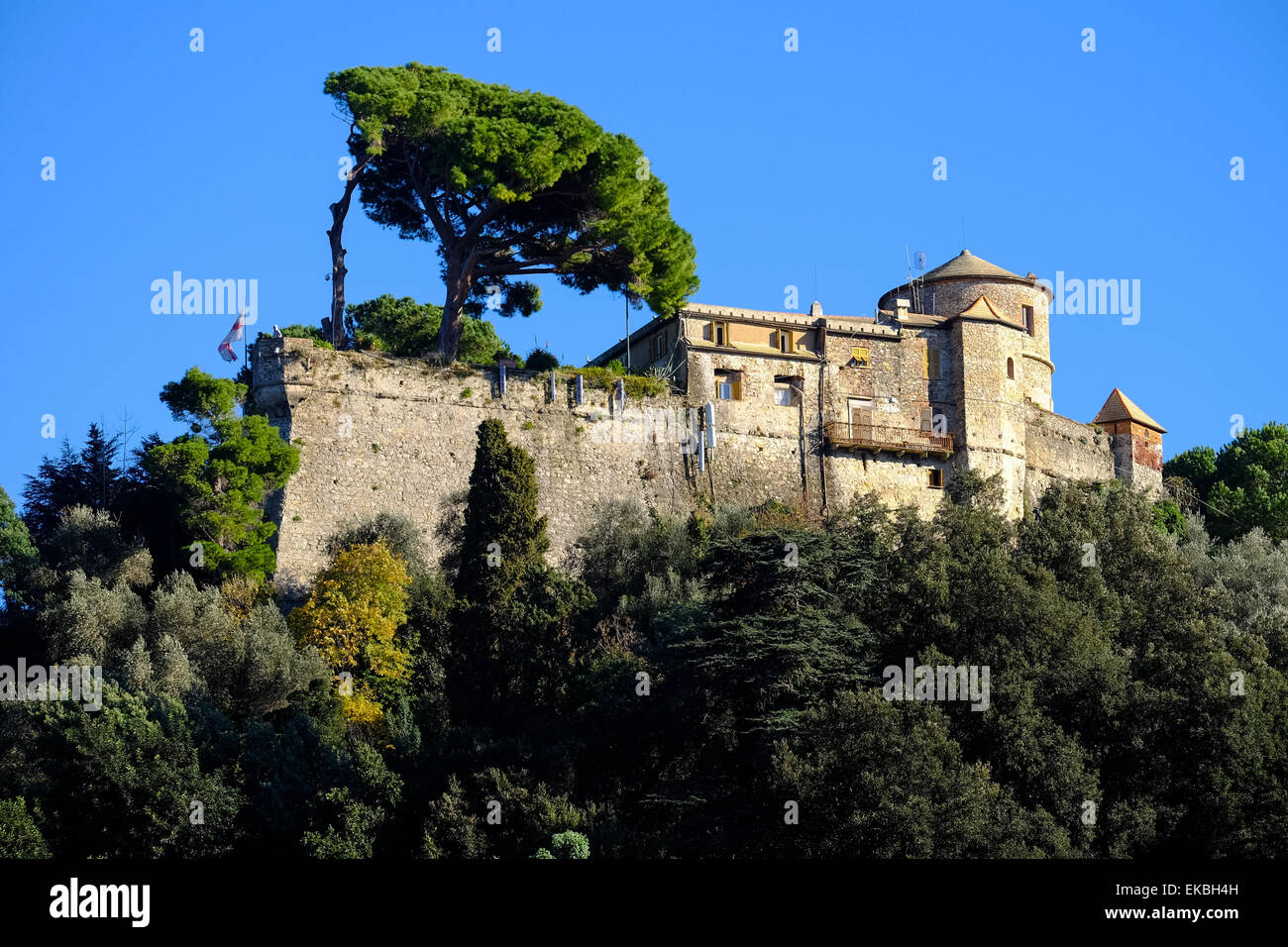 Castello Brown, Portofino, Genova (Genua), Ligurien, Italien, Europa Stockfoto