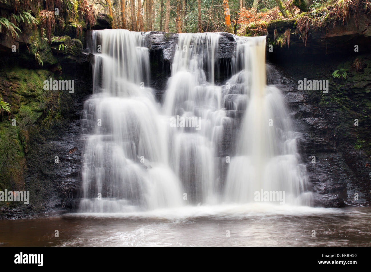 Goitstock Wasserfall, Cullingworth, Yorkshire, England, Vereinigtes Königreich, Europa Stockfoto