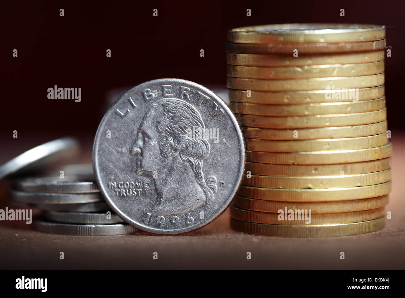 Geld ist Freiheit Stockfoto