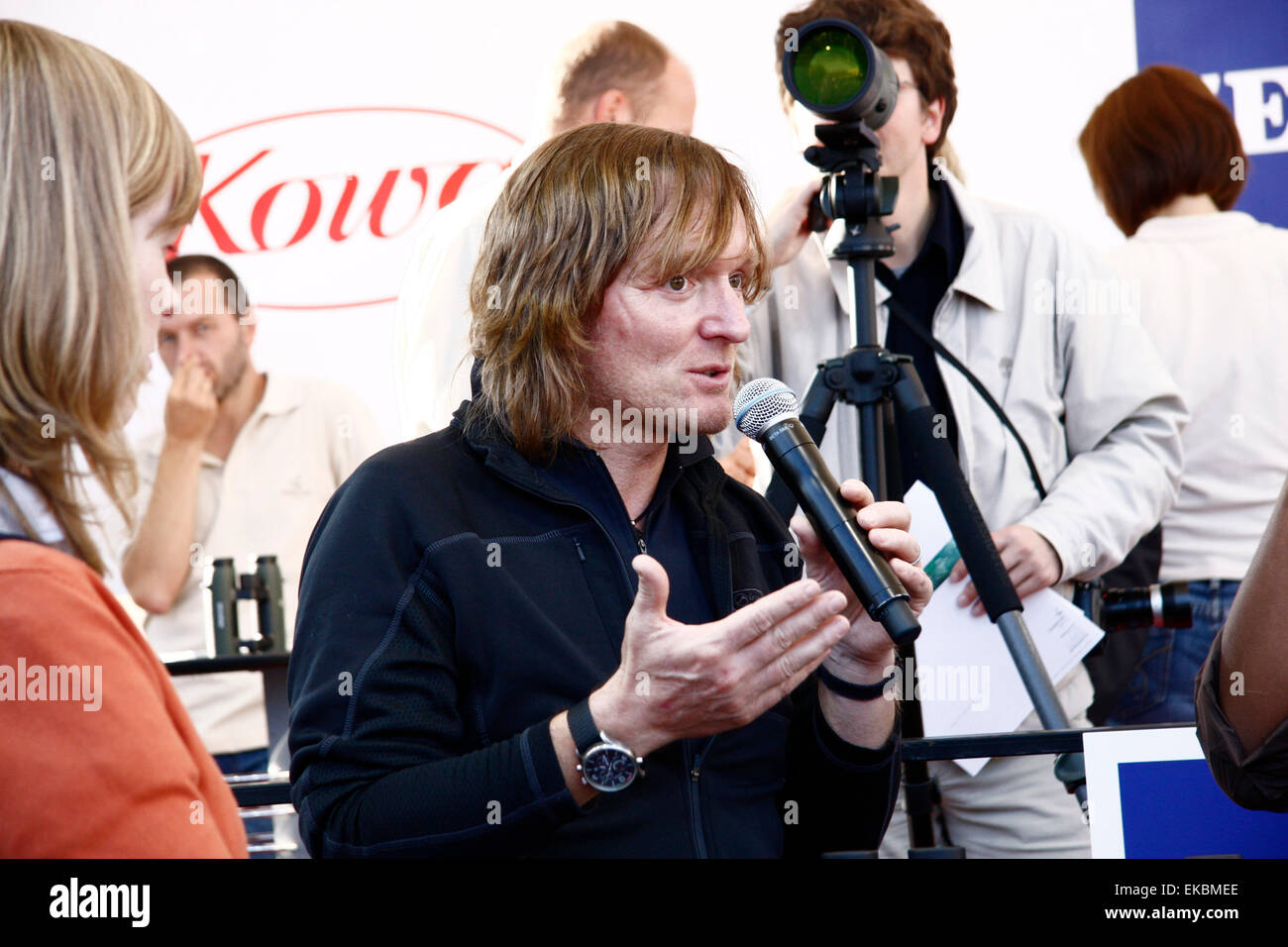 22. September 2008 - Köln: Andreas Kieling auf der Photokina Foto Messe in Köln. Stockfoto