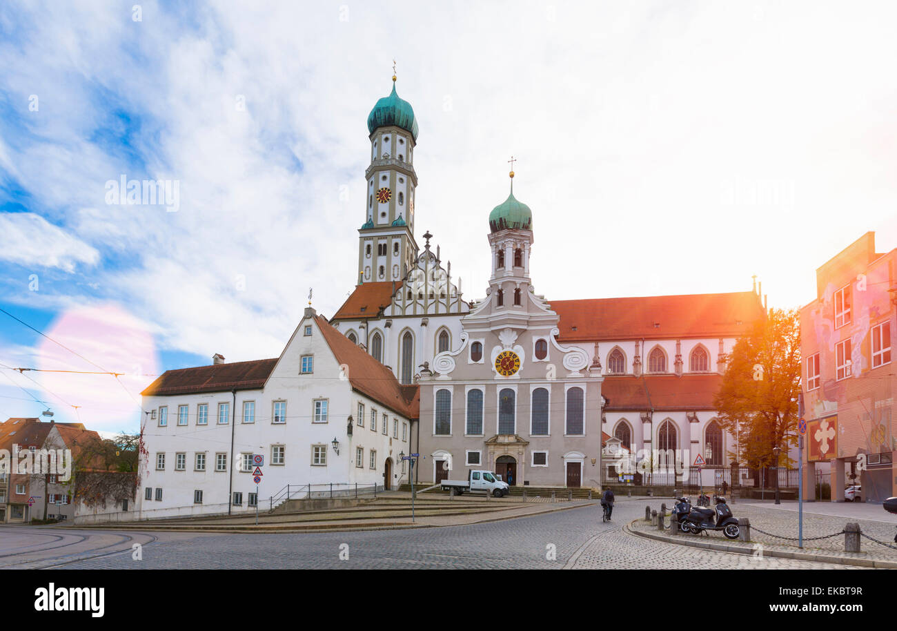 Kloster St. Ulrich und Afra, Augsburg, Bayern, Deutschland Stockfoto
