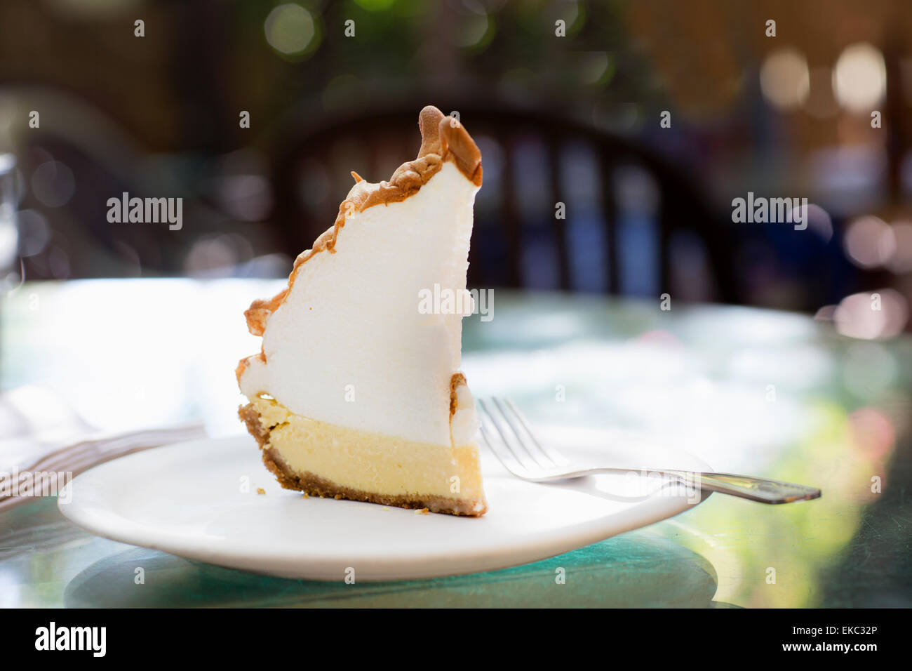 Key Lime Pie, traditionelles Dessert aus Florida Keys, USA Stockfoto