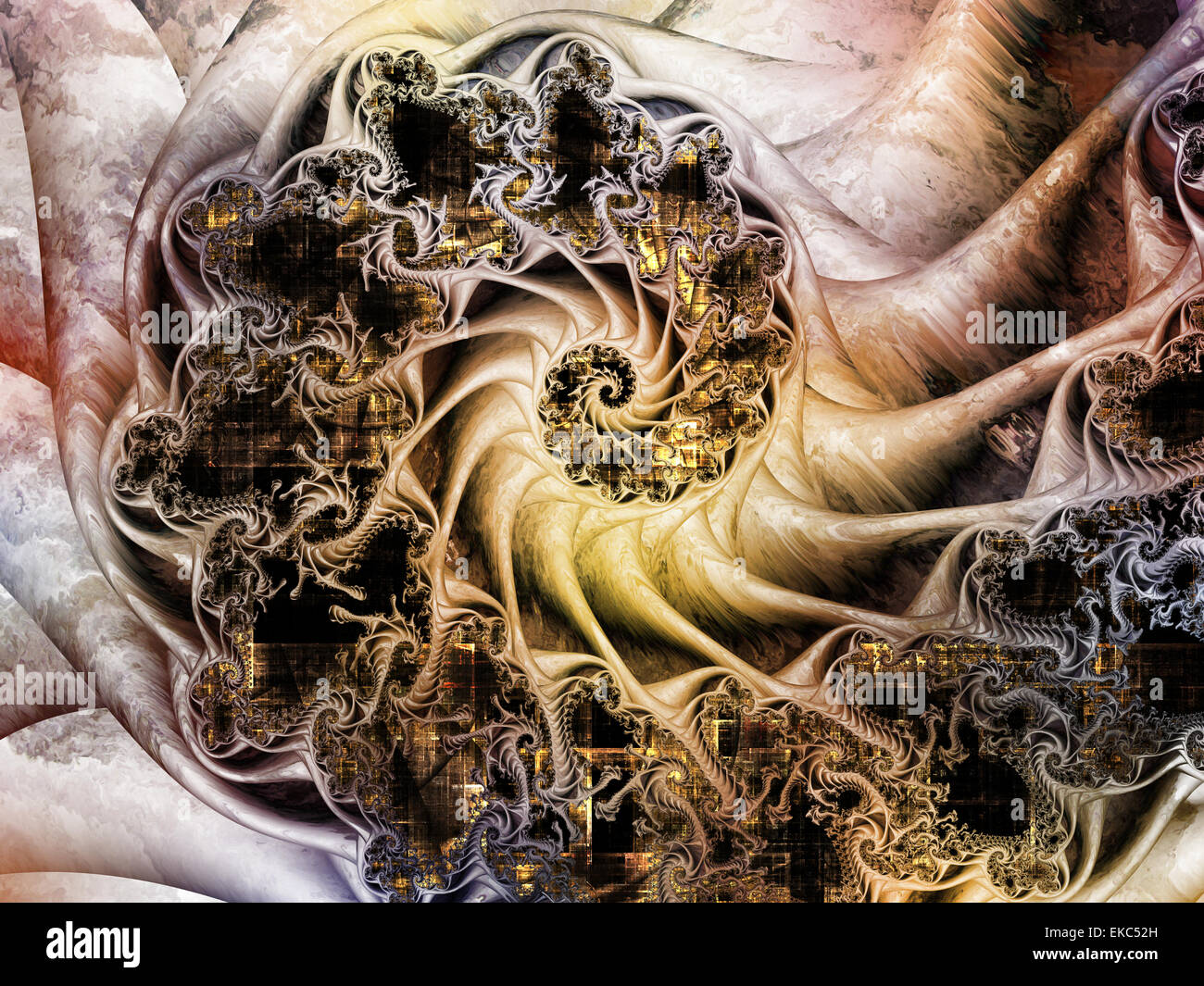 Eleganz der Fraktal-Bewegung Stockfoto