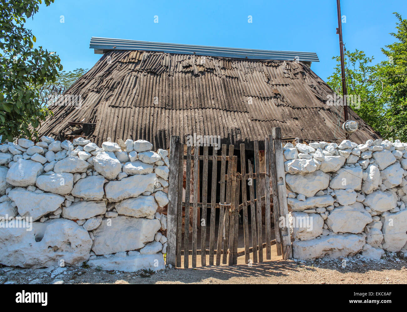 Typischen ethnischen Minderheiten Häuser in yucatan Stockfoto