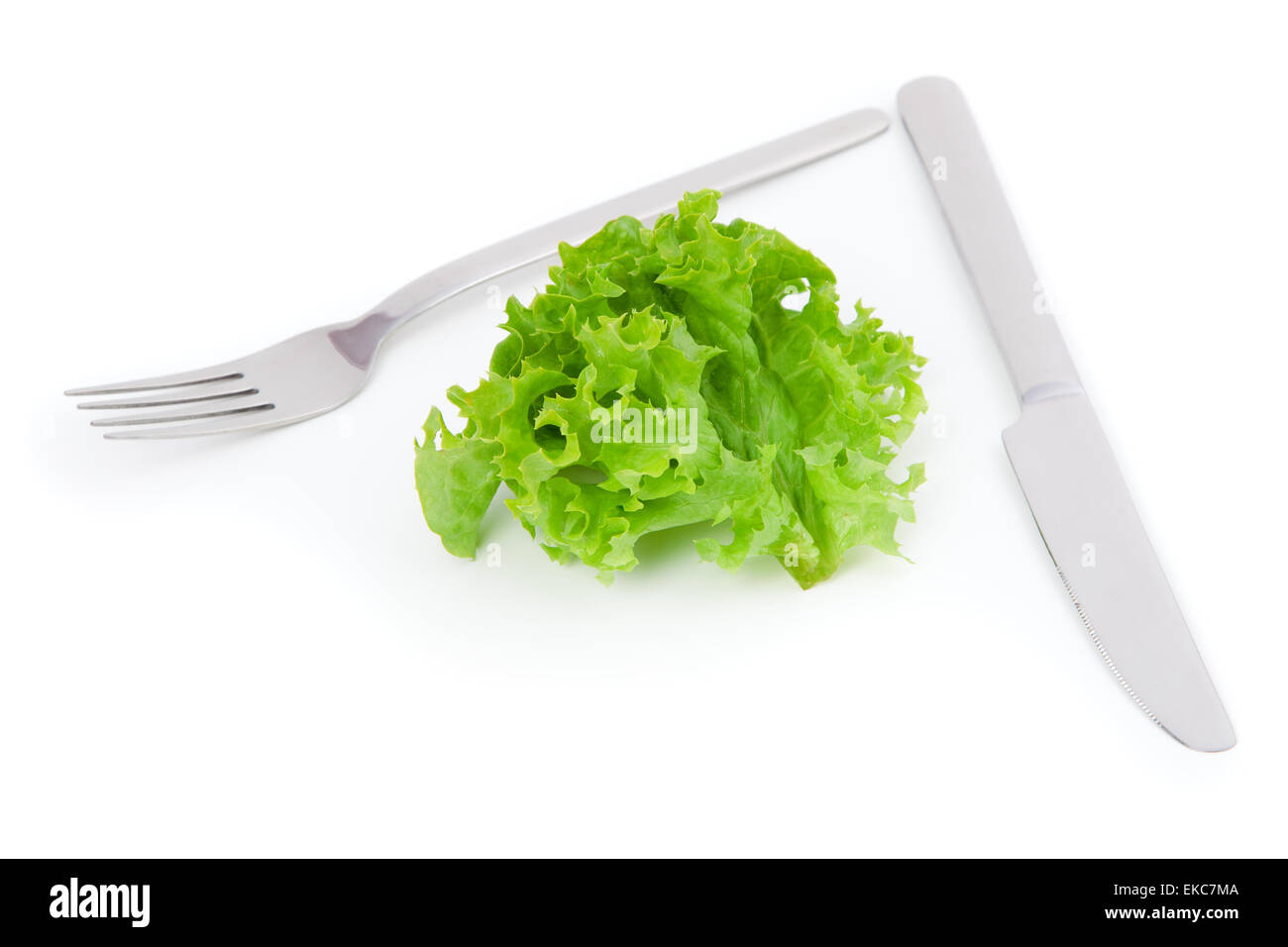 Salatblätter auf weißem hintergrund -Fotos und -Bildmaterial in hoher ...