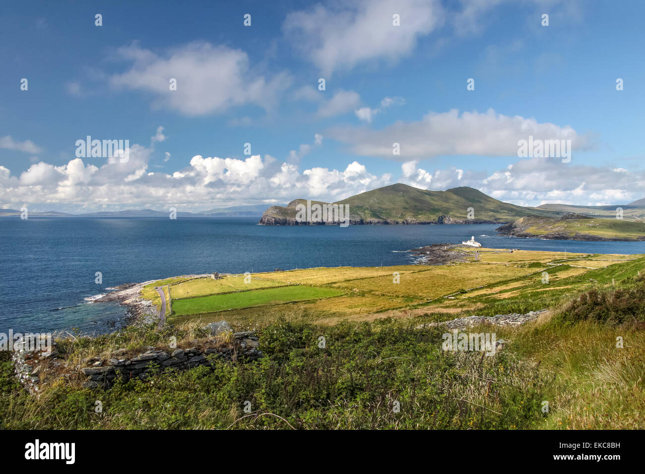 Landschaft von Valentia Island am Ring of Kerry, County Kerry, Irland Stockfoto