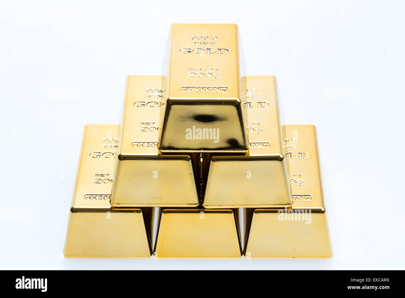 Goldbarren, Goldbarren, gold-Barren Stockfoto