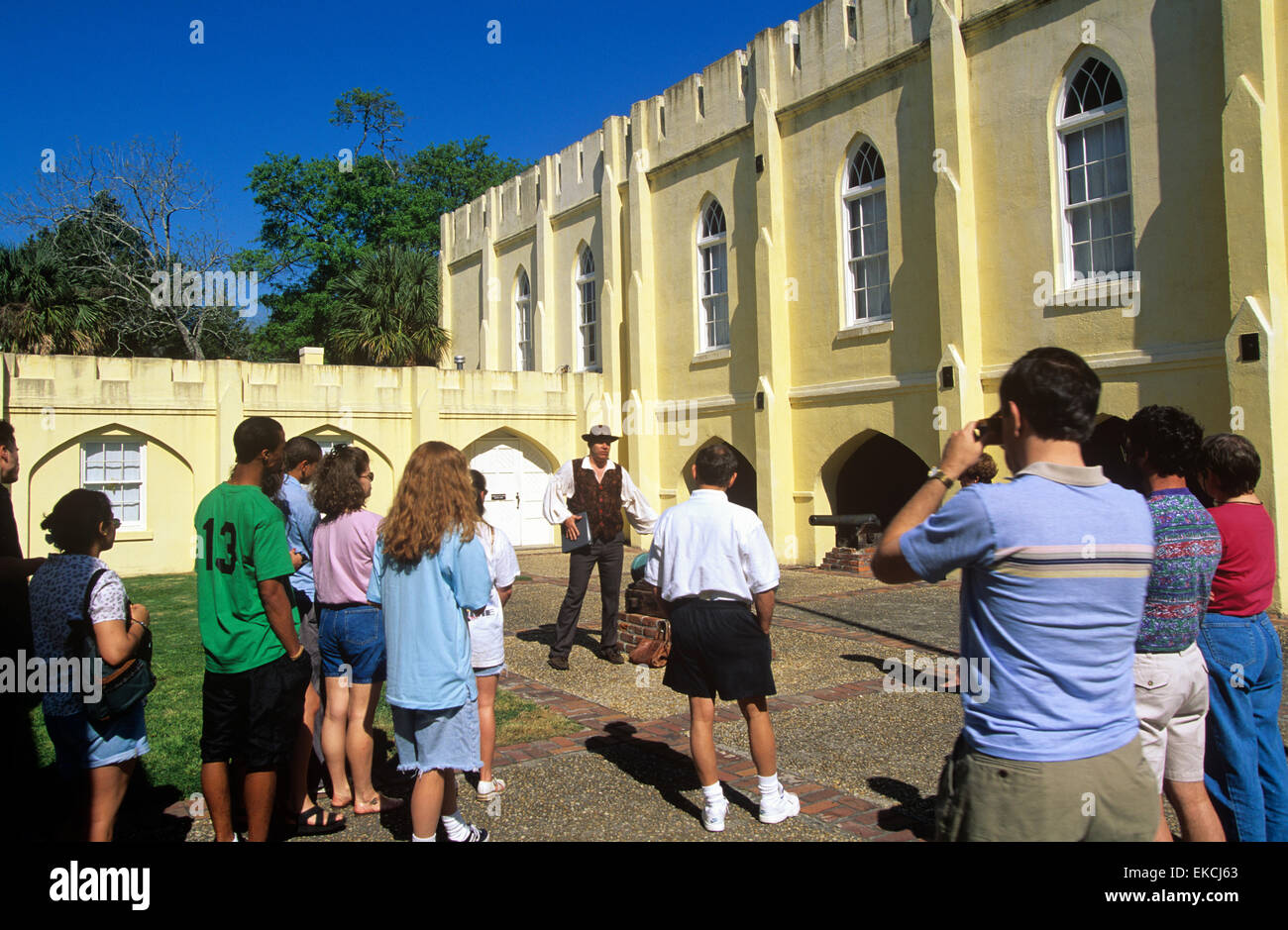 Ein Geist der alten Beaufort Rundgang besucht Museum Beaufort, South Carolina, USA. Stockfoto