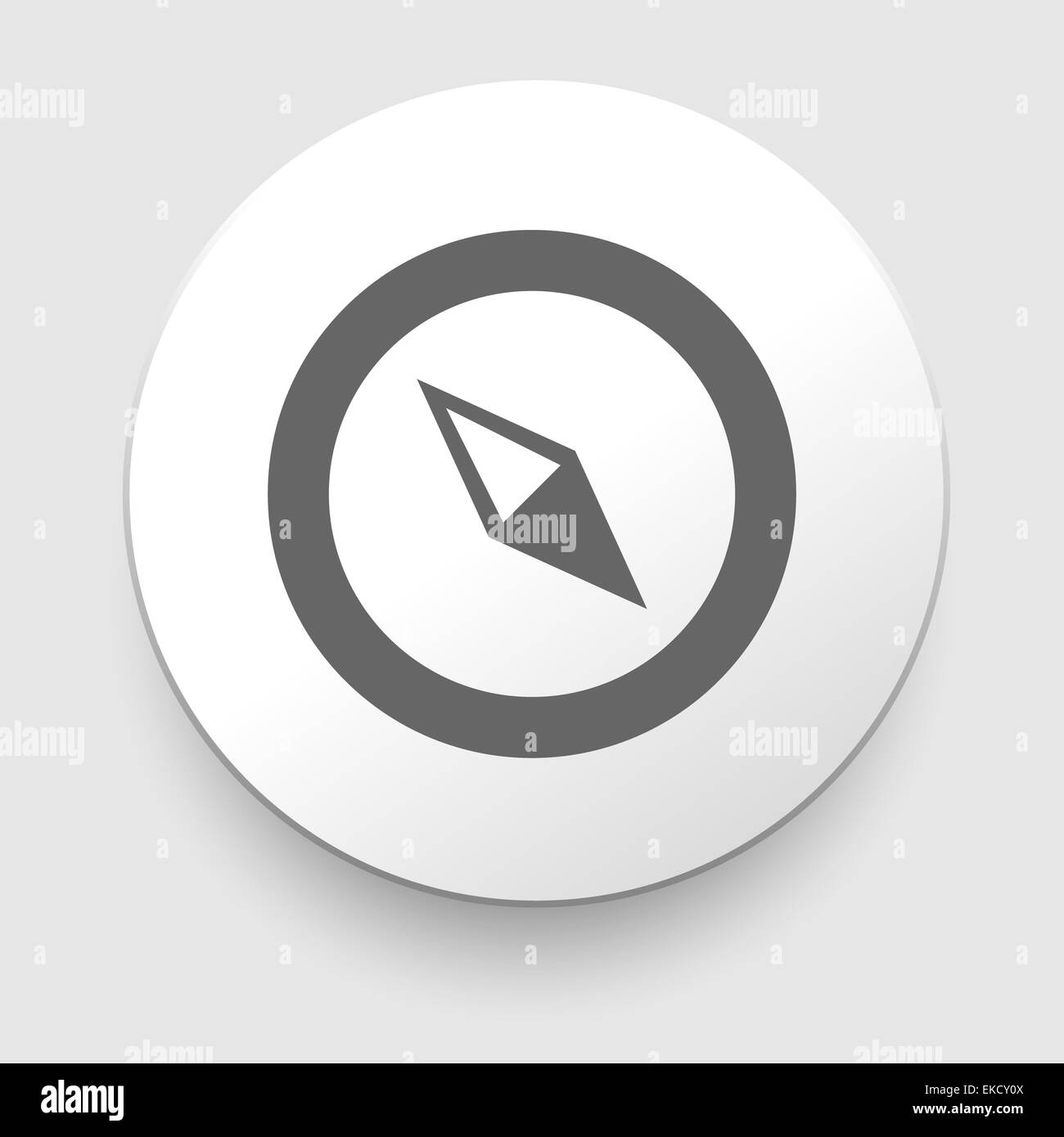 Kompass-Vektor Icon. Navigation Stockfoto