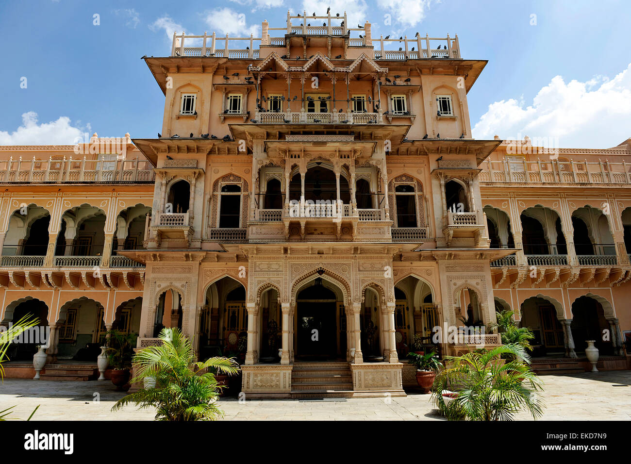 Jugendherberge Palace Hotel, Rajasthan, Indien Stockfoto