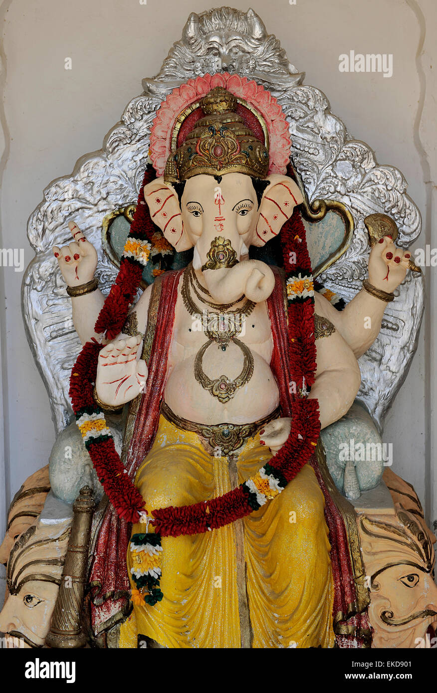 Statue von Ganesh, Jugendherberge Palace Hotel, Rajasthan, Indien Stockfoto