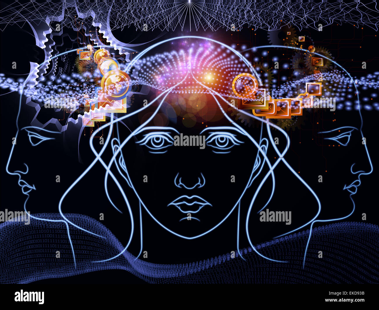 Humantechnologie Stockfoto