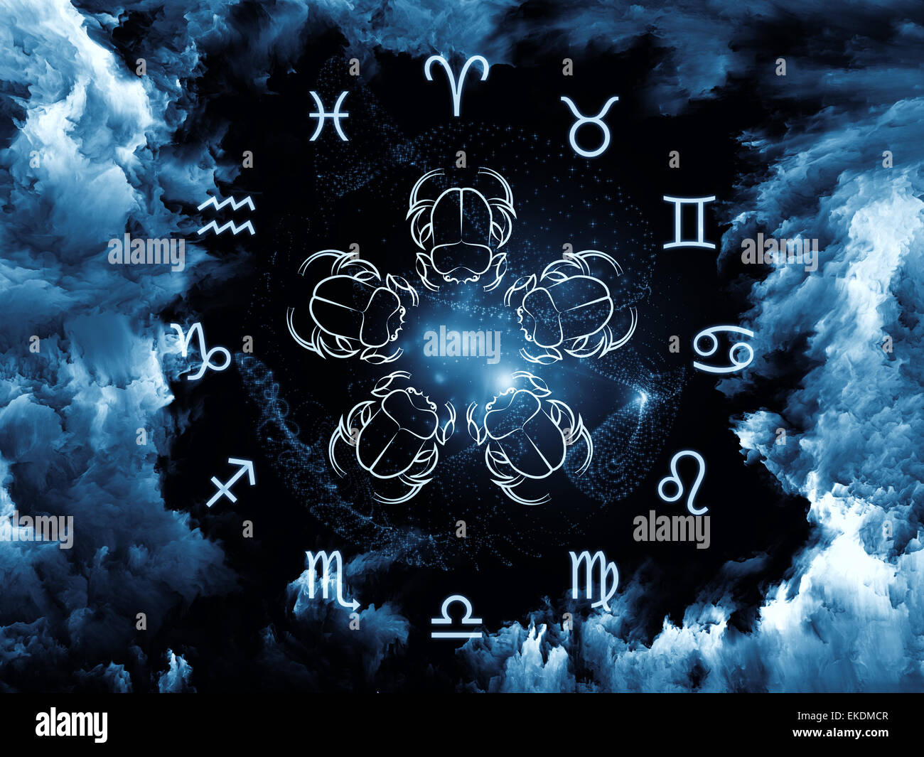 Astrologie-Hintergrund Stockfoto