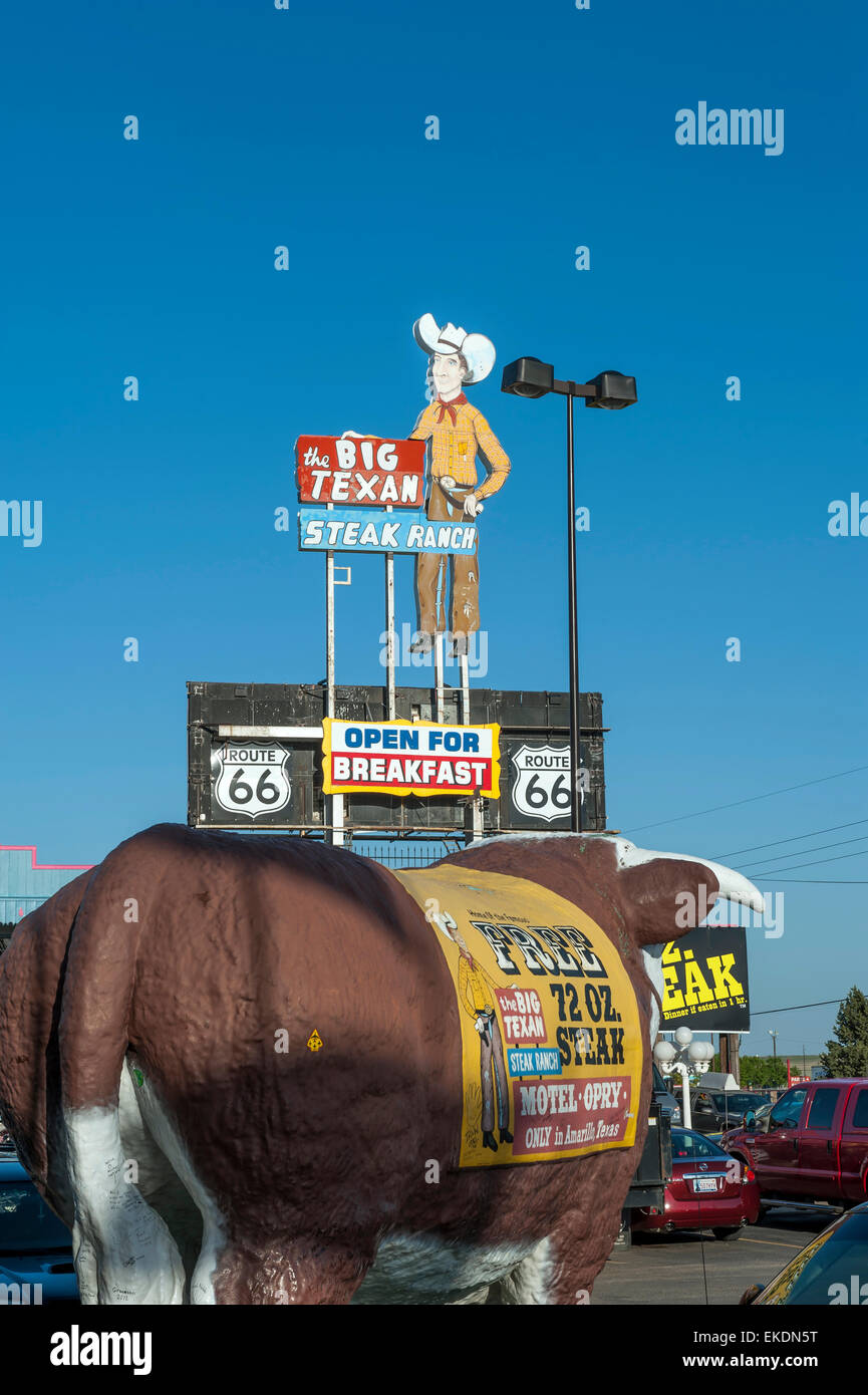 Big Texan Steak Ranch. Amarillo. Texas. USA Stockfoto