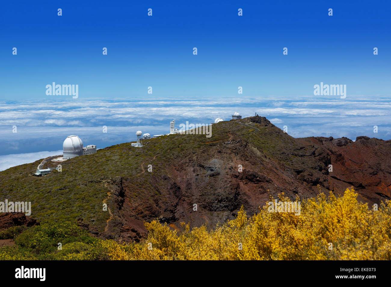 La Palma Roque de Muchachos ORM Observatorium Stockfoto