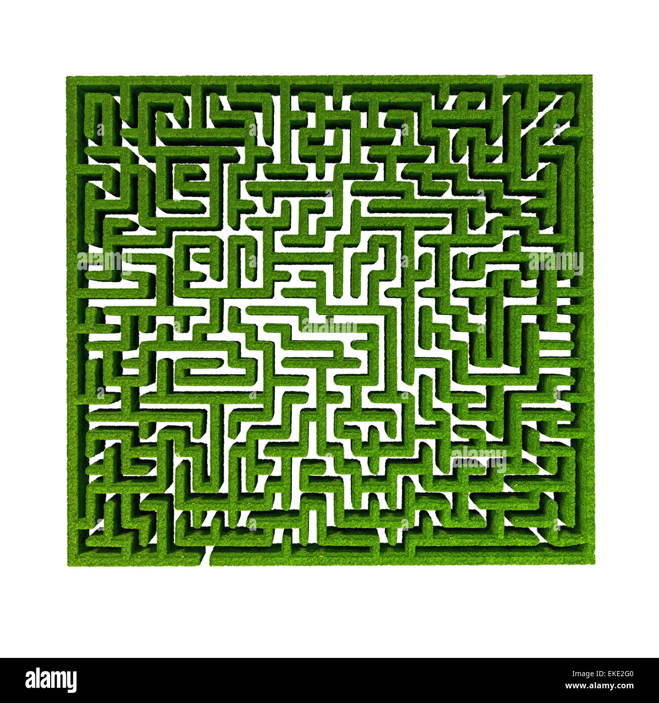 Rasen-Labyrinth Stockfoto