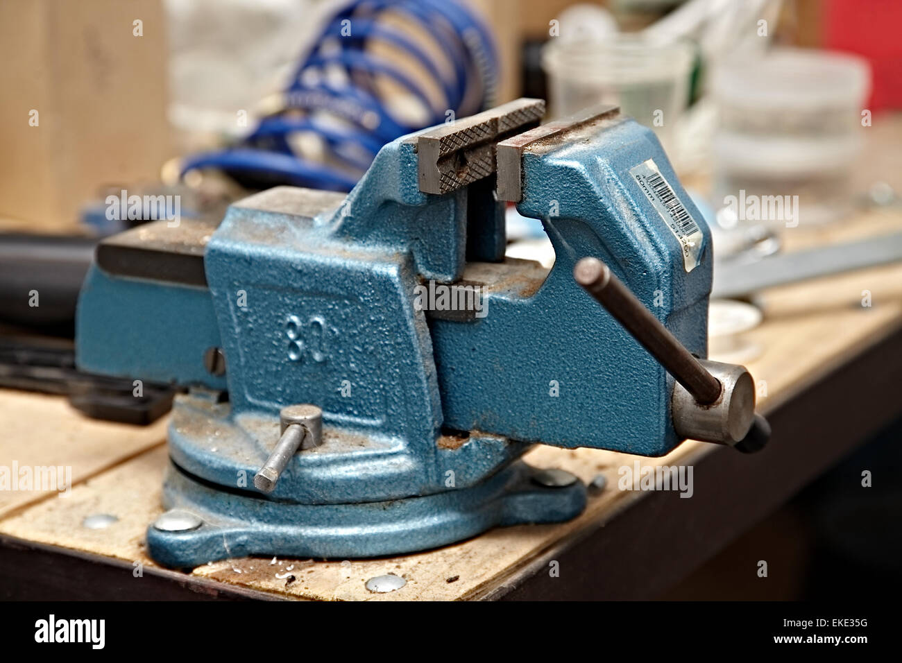 Schraubstock Stockfoto