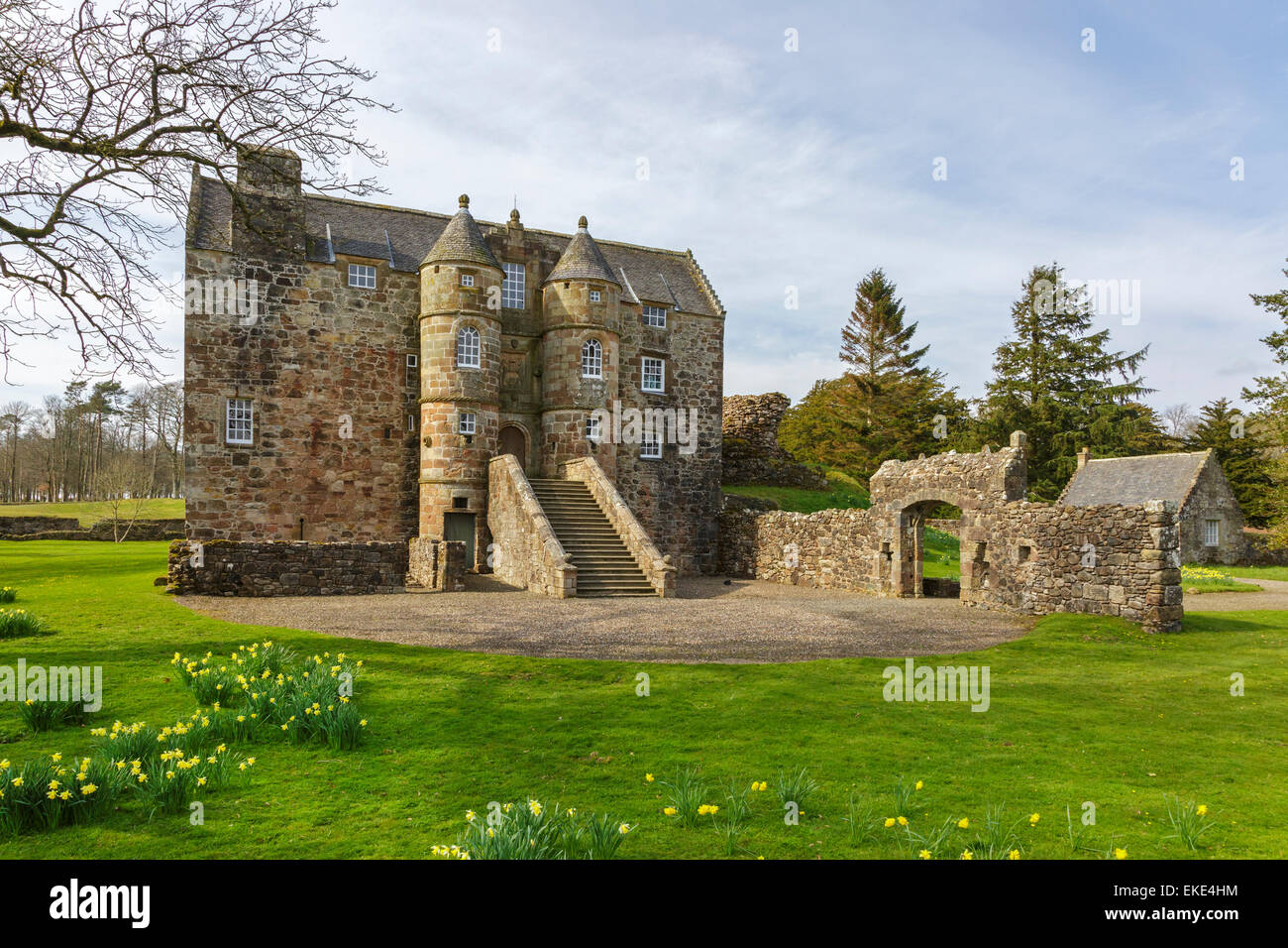 Rowallan Castle, Kilmaurs, Kilmarnock, Ayrshire, Schottland Stockfoto