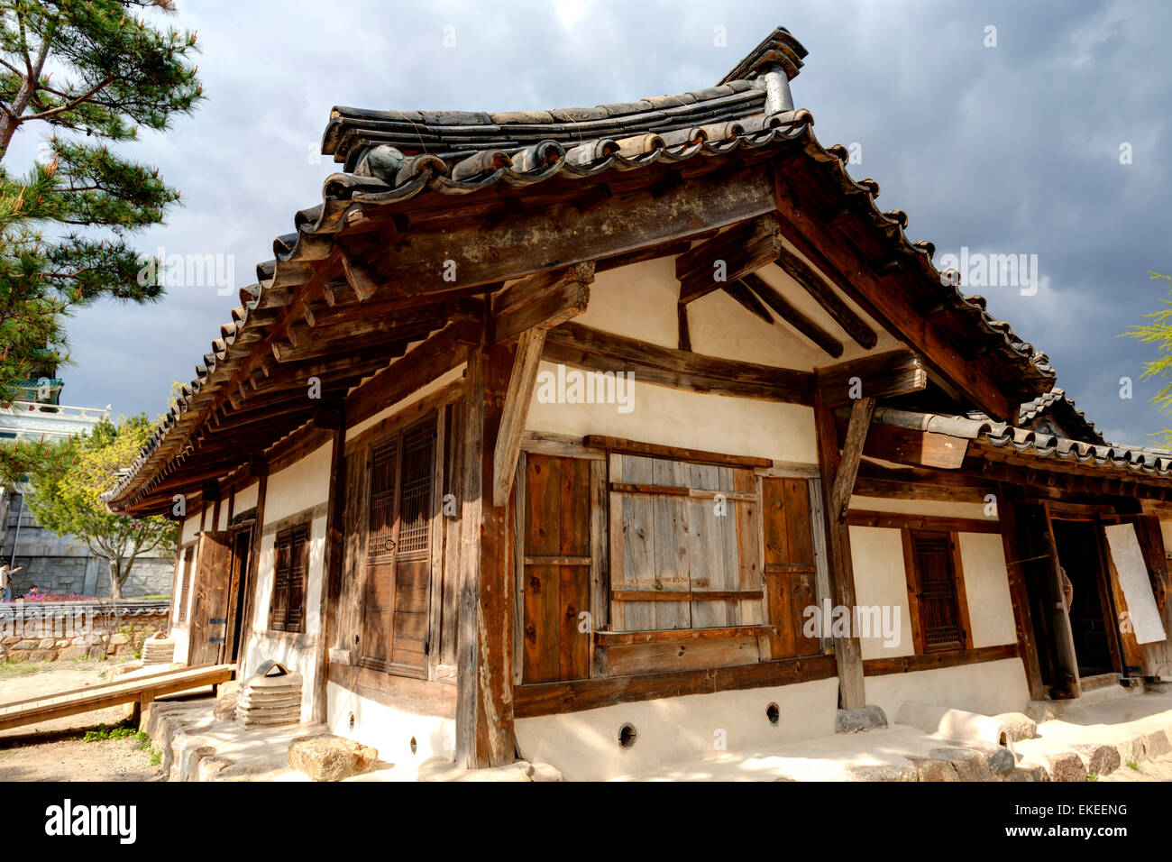 Traditionelle Koreanische Haus Sudkorea Stockfotografie Alamy