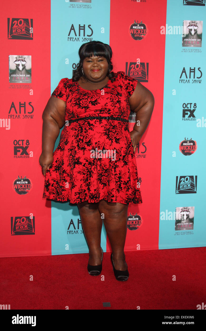 American Horror Story Freak Show Premiere Mitwirkende: Gabourey Sidibe wo: Los Angeles, California, Vereinigte Staaten von Amerika bei: 6. Oktober 2014 Stockfoto