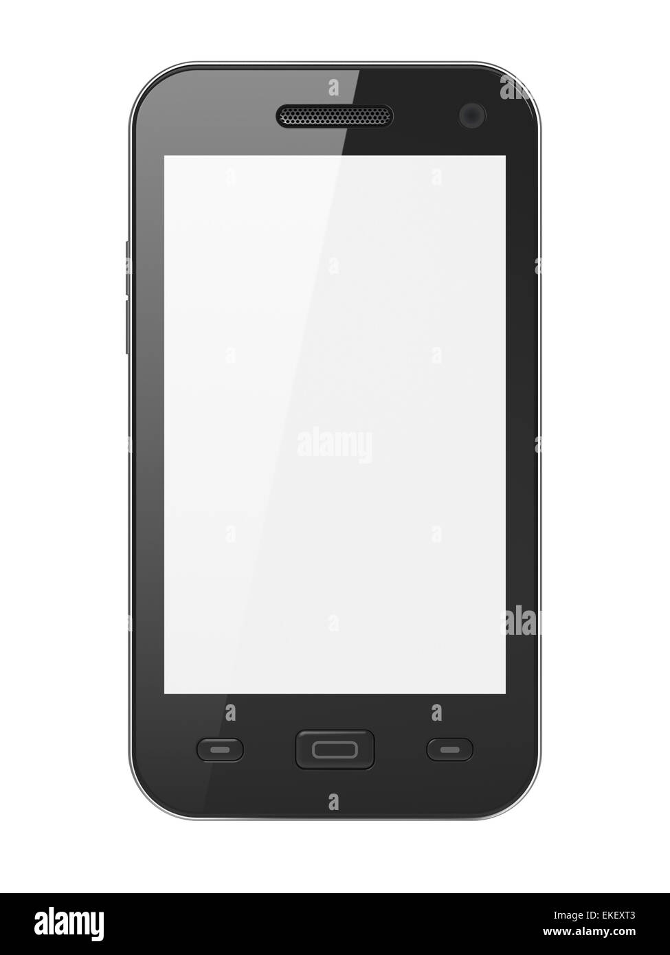 Schön hoch-weitere schwarz smartphone Stockfoto