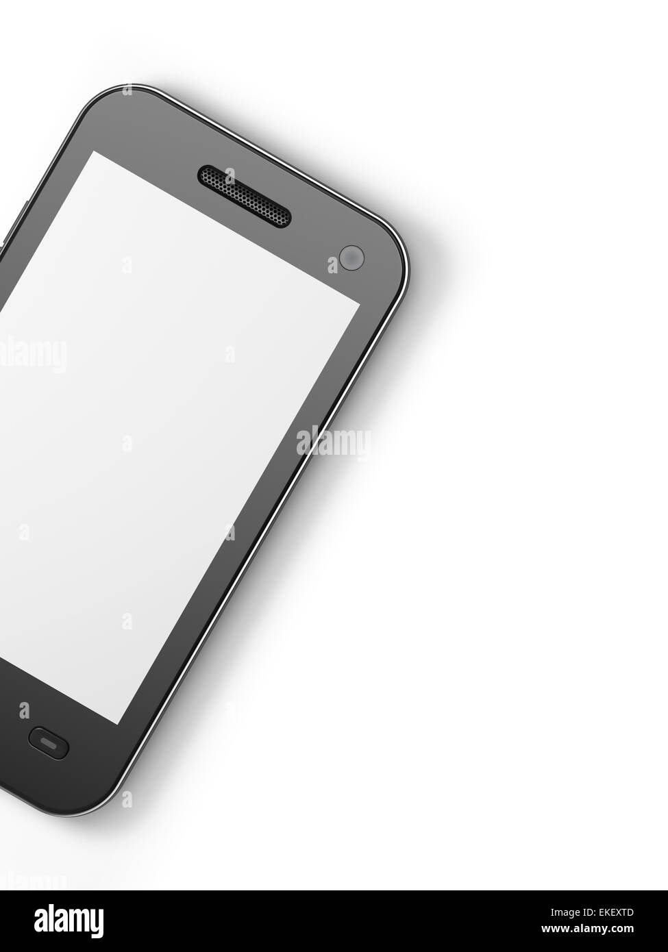 Schön hoch-weitere schwarz smartphone Stockfoto