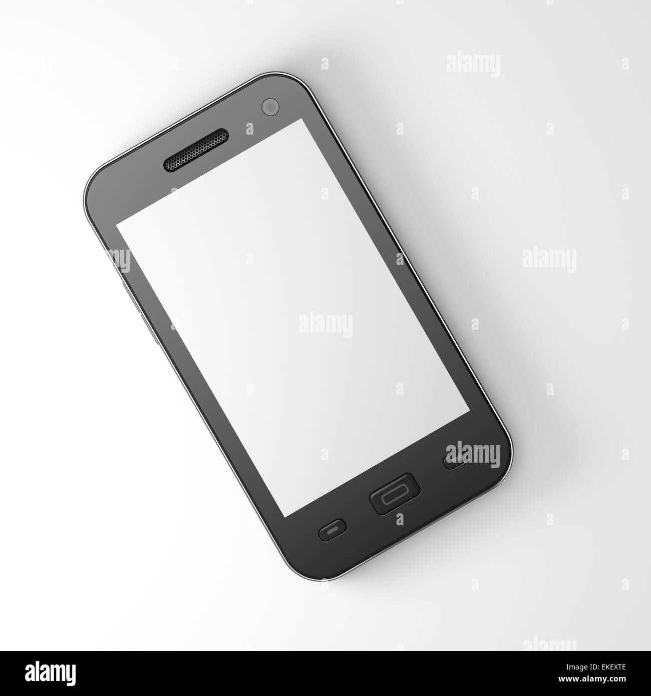 Schön hoch-weitere schwarz smartphone Stockfoto