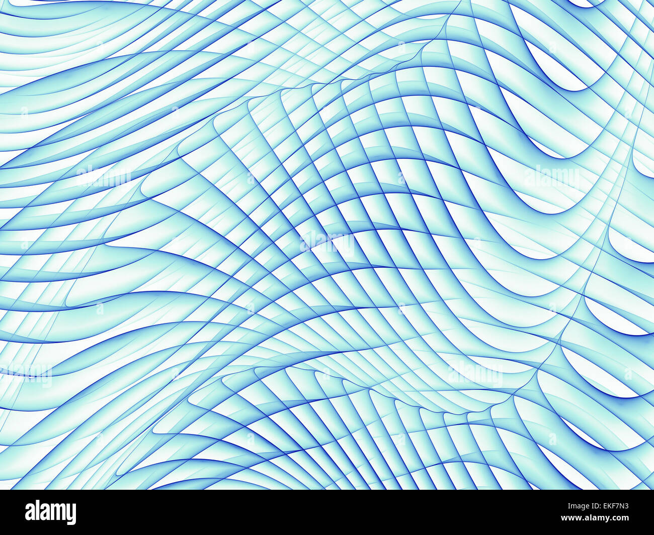 Sich kreuzenden Wellen Stockfoto