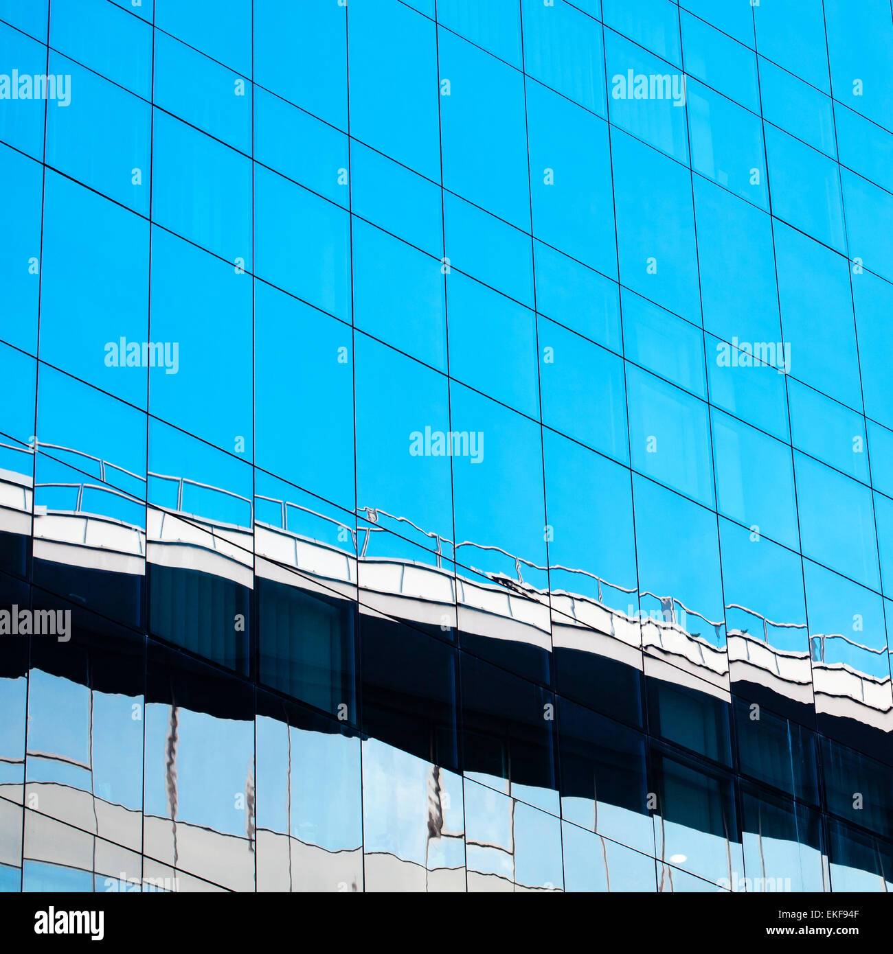 Hintergrund des modernen Bürogebäudes Glas Stockfoto