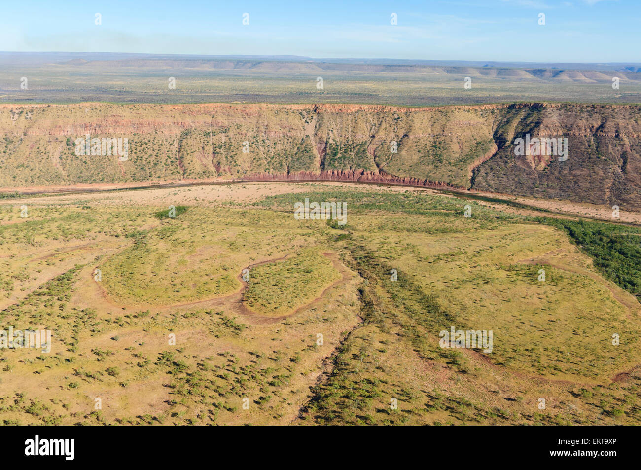 Luftaufnahme von El Questro Wilderness Park, Kimberley-Region, Western Australia, WA, Australien Stockfoto