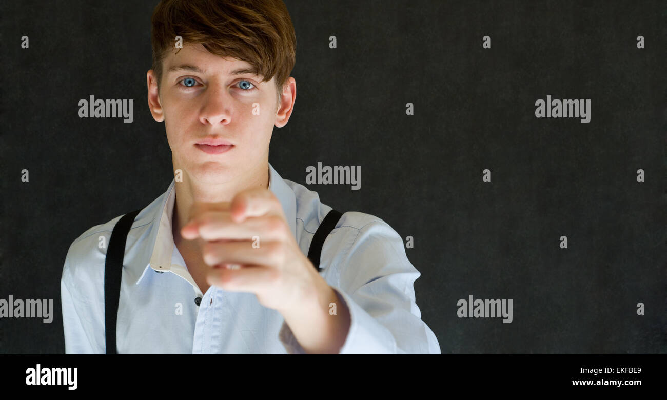 Ihr Land braucht Sie verweist Man auf Tafel Hintergrund Stockfoto