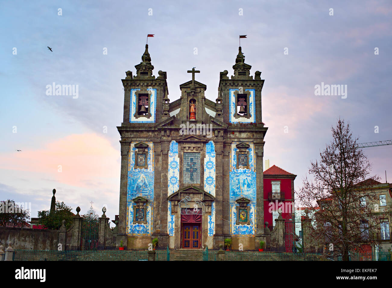 Kirche des Heiligen Ildefonso (Igreja de Santo Ildefonso), Porto, Portugal Stockfoto