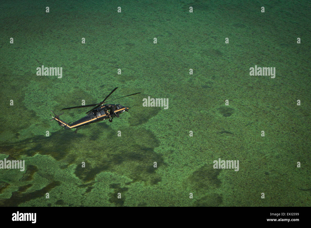 CBP-Büro für Luft- und Marine Operations Hubschrauber bietet Air-Sicherheit in und um den Gewässern des südlichen Florida.   James Tourtellotte Stockfoto