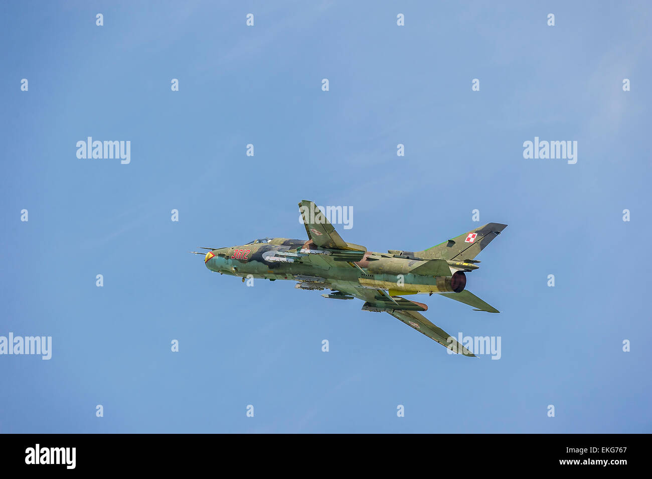 Polnische Luftwaffe SU22 Fitter beim RIAT 2014 Stockfoto