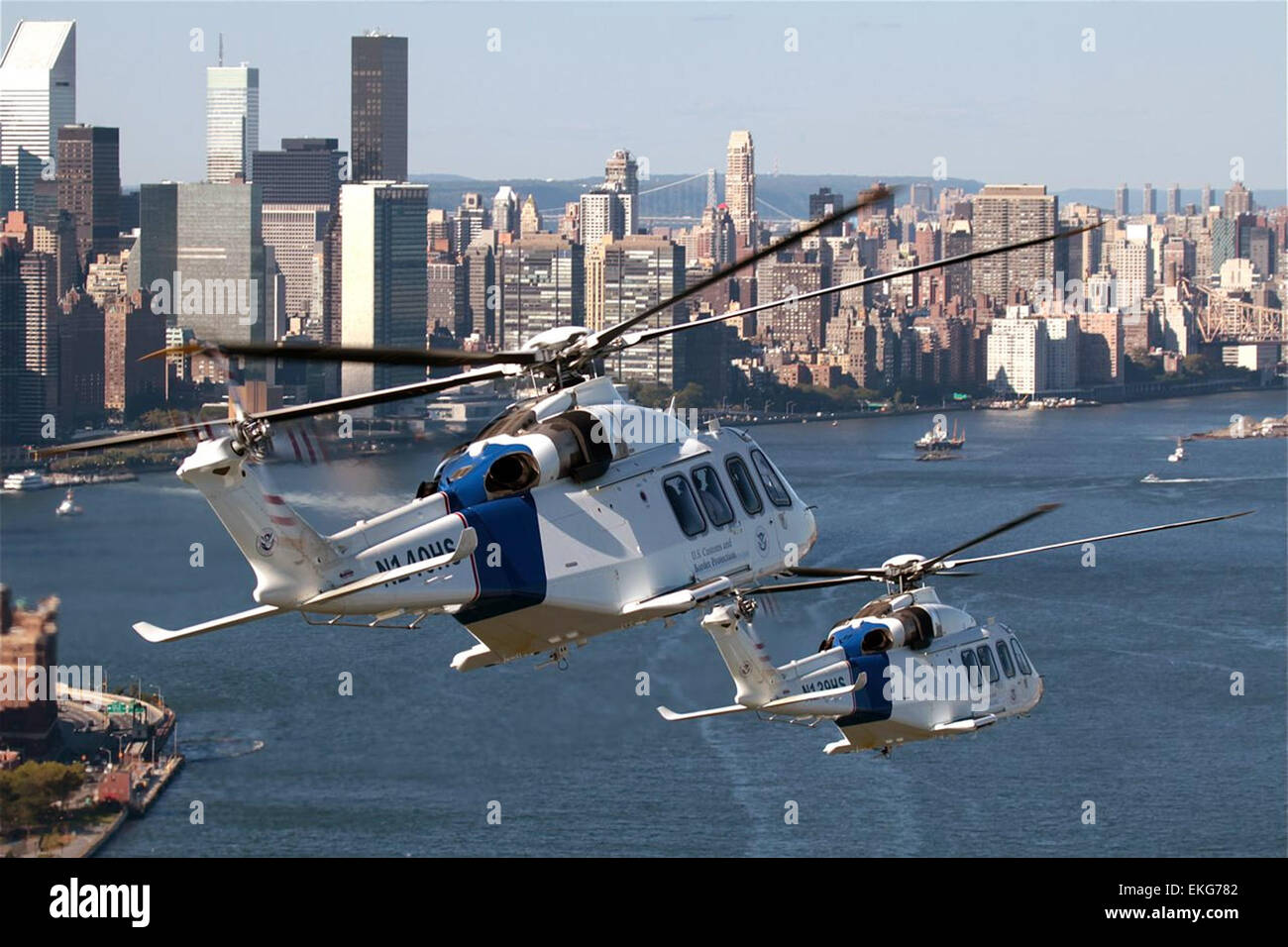 CBP Büro für Luft- und Marine bereitstellen Hubschrauber um New York City zur Aufrechterhaltung der Sicherheit des Luftraums dort.    James P. De Boer Stockfoto