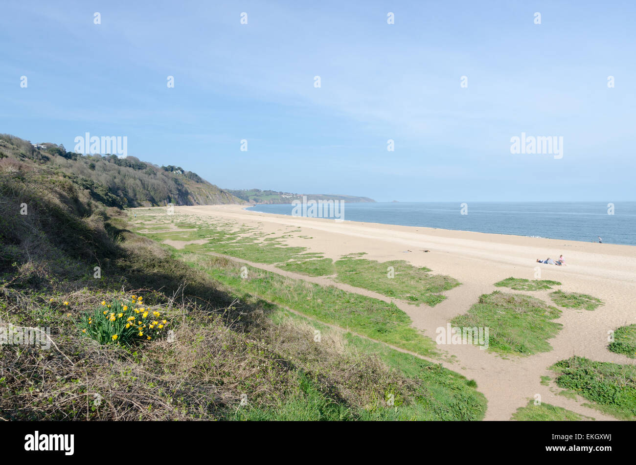 Slapton Sands Beach in South Devon Stockfoto