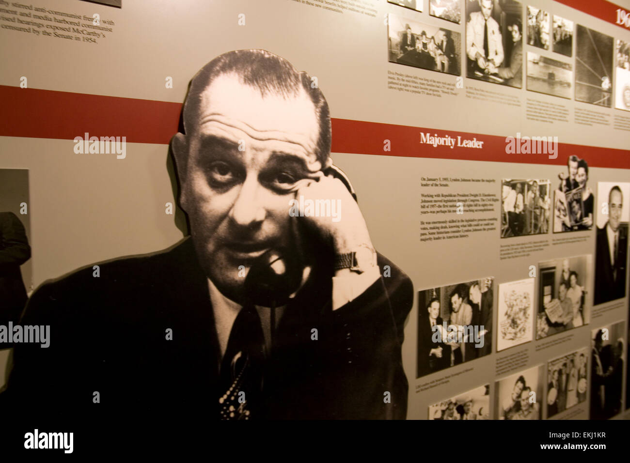 Das Besucherzentrum in der Lyndon B. Johnson National Historical Park, Johnson City, TX, USA Stockfoto