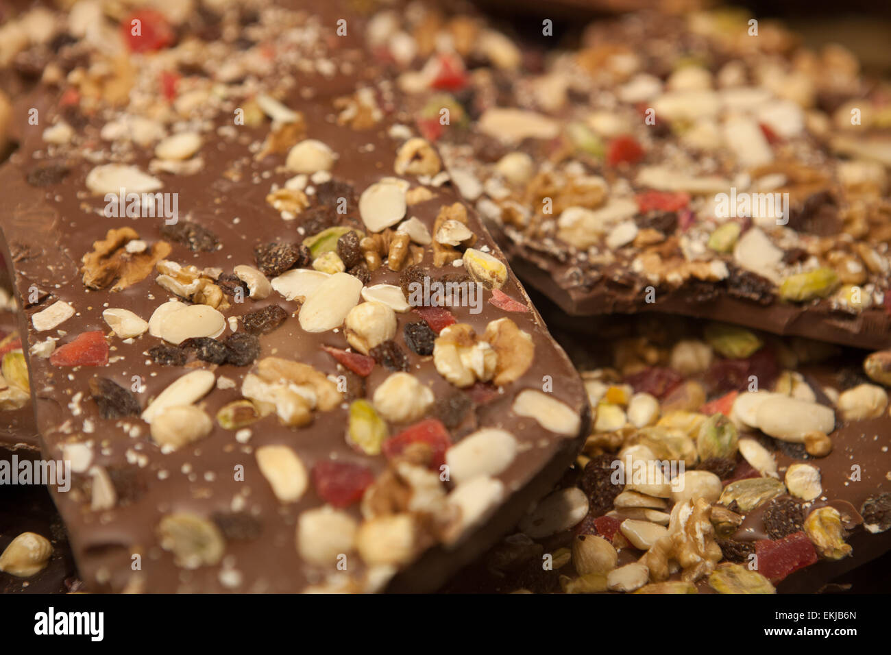 Belgische Schokolade Stockfoto