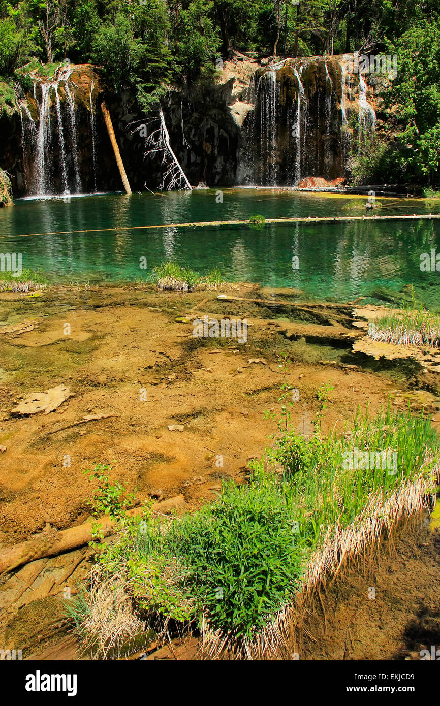 Hängende See, Glenwood Canyon, Colorado, USA Stockfoto