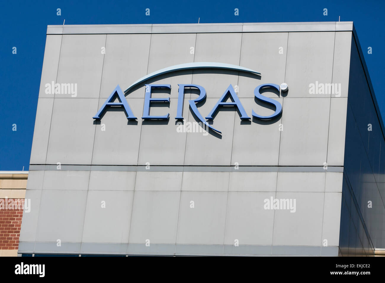 Das Hauptquartier der Biotechnologie-Firma Aeras. Stockfoto